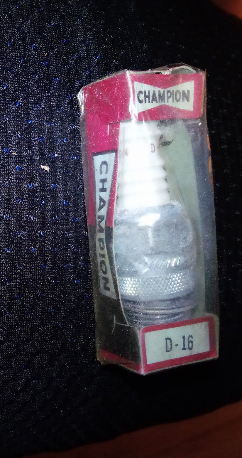 Vintage NOS Total of 8 Champion D-16 Spark Plugs in Original Box