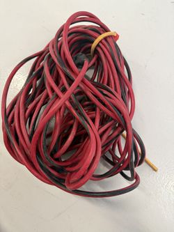 100 ft.  Heavy gauge 14/3 Indoor/Outdoor Extension Cord, Red and Black