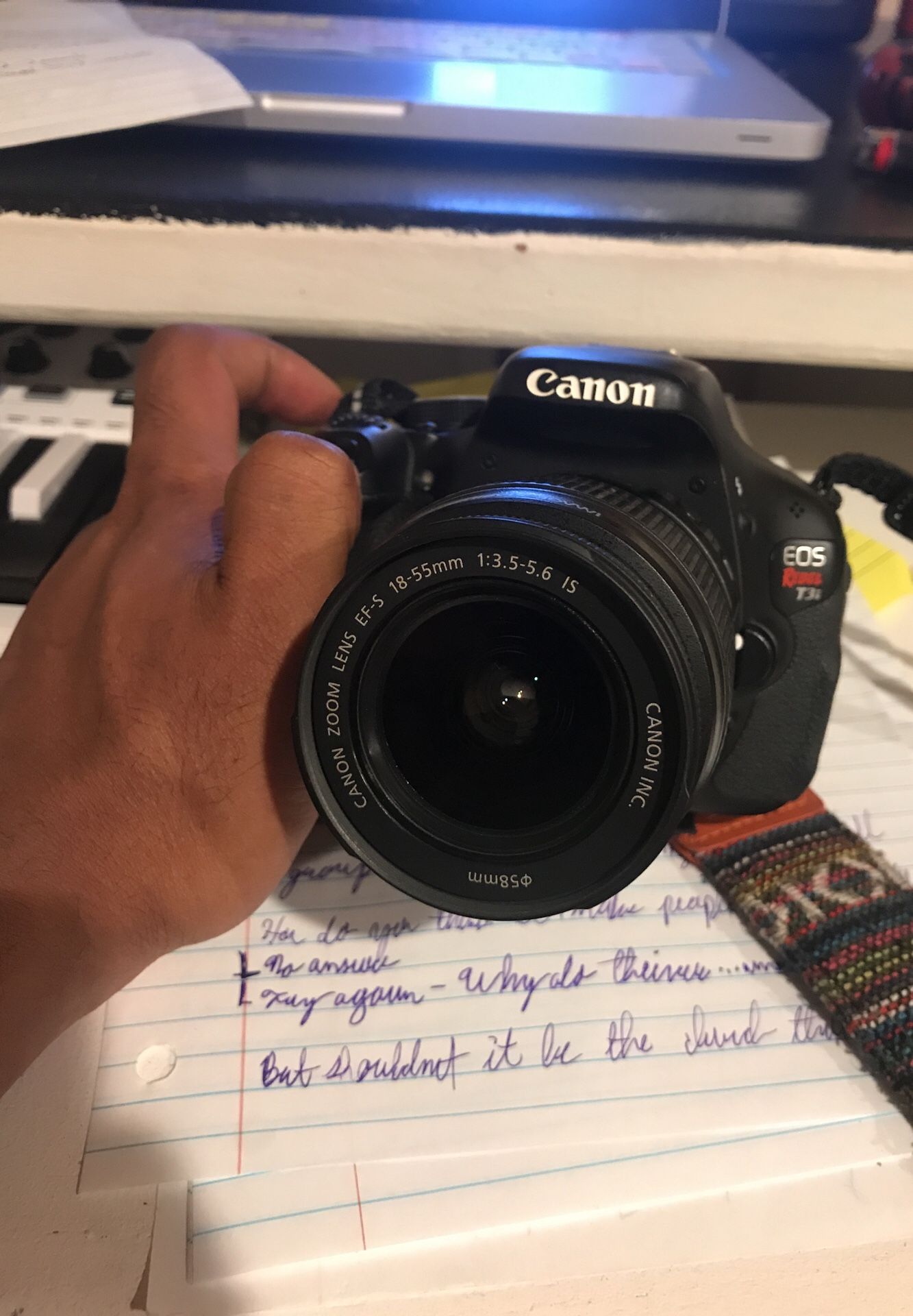 Canon t3i with accessories