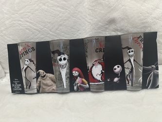 Jack Skellington Glass Cups