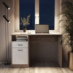 ⭐️Writing Desk – Home and Office Desk with Drawers and Open Shelf ⭐️