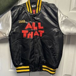 “All That” Black Bomber Jacket 