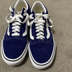 Like New Blue Vans Size 8W 6.5 M