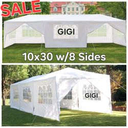 10x30 wedding party tent outdoor canopy tent with 8 side walls white FOR S@LE