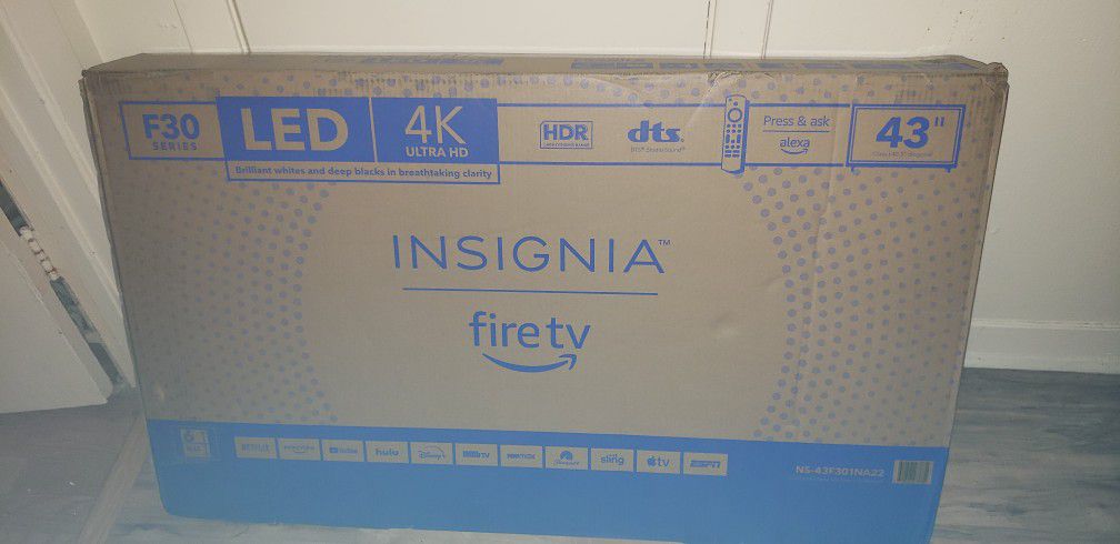 43 Inch Insignia Smart TV. Unopened. Still In Box. 