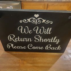 Wooden Sign For Business Or Direct Sales