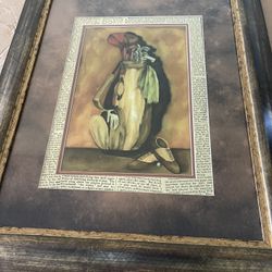 TEE IT UP II Wall Art 18” X 23” In Good Condition $60 Firm On Price