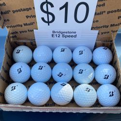 15 Bridgestone E12 Speed Golf Balls