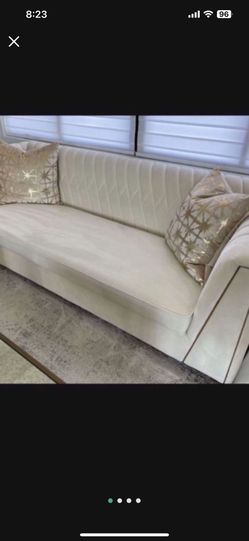 Tov Furniture Cream Sofa 