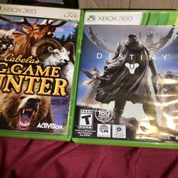 Cabelas Big Game Hunter And Destiny For Microsoft Xbox 360