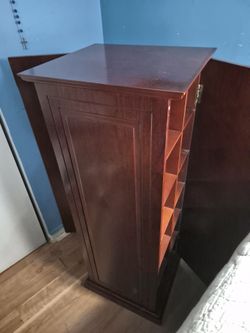 Night stand with double sided storage 14X12.5X37