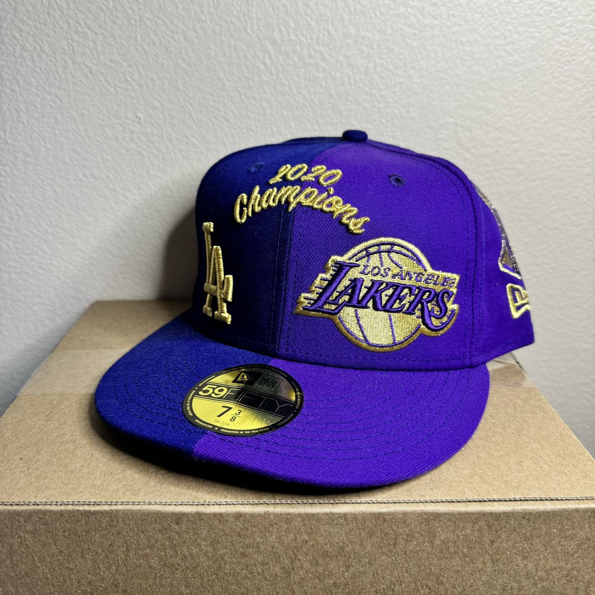 Dodgers Lakers New Era Fitted 7 3/8 Like New