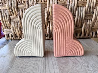 Ceramic Rainbow Book Ends 