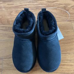 NWT Girls Shearling Ankle Boots Size 1