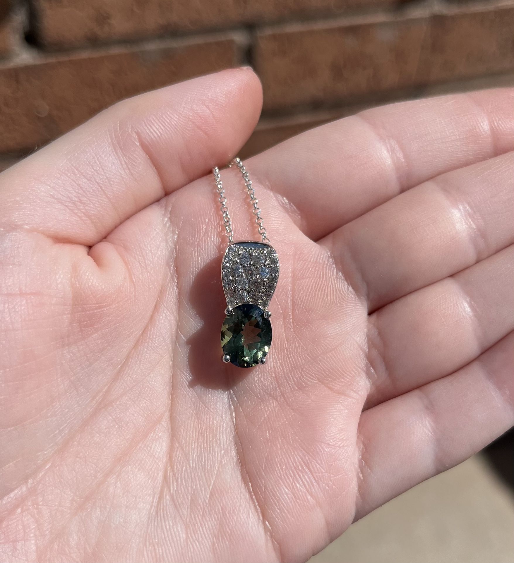 Green Labradorite Pendant