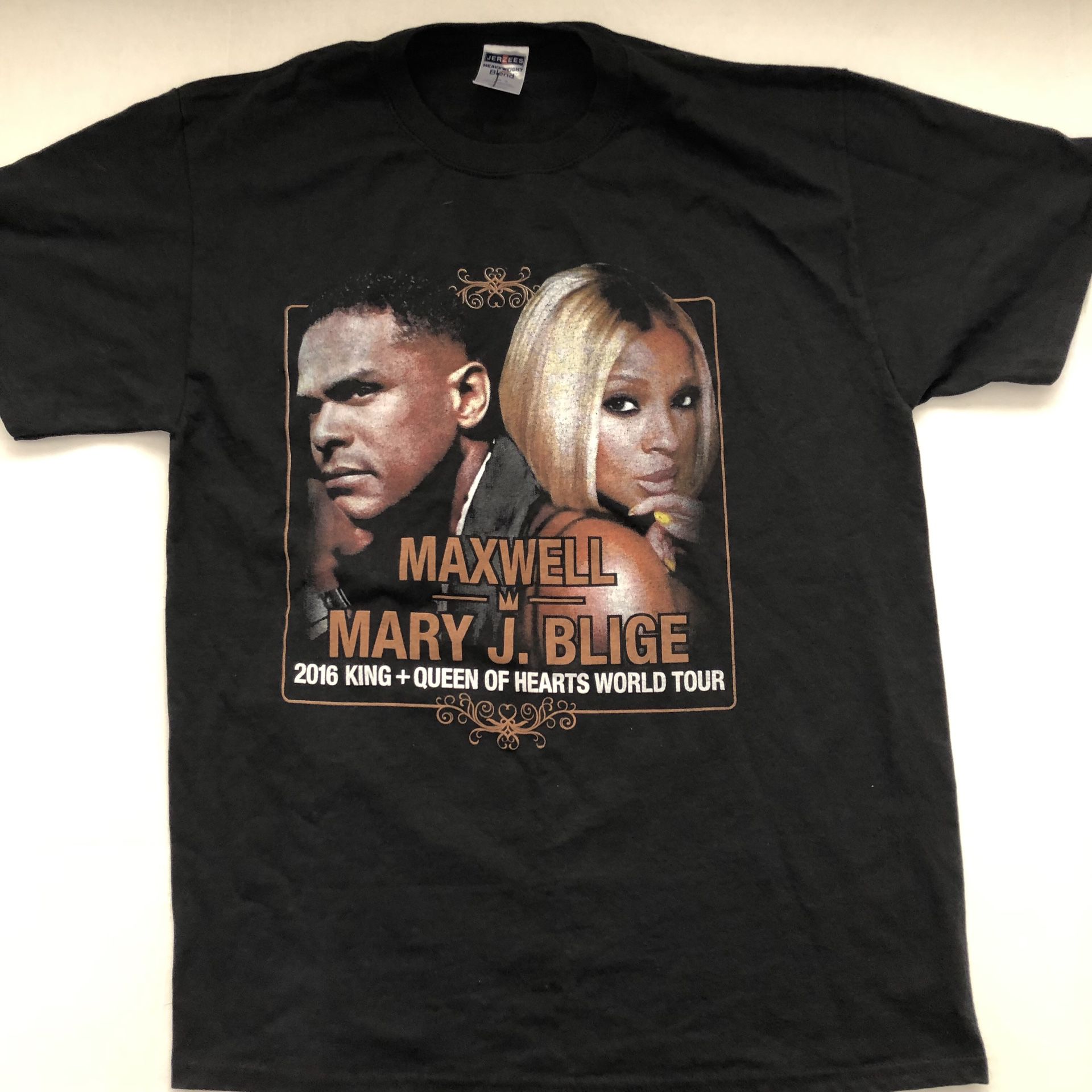 Mary J Blige Maxwell Queen of Hearts tour t shirt tee size Large