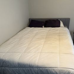 Full Size Bed Frame With Mattress And Box Spring 