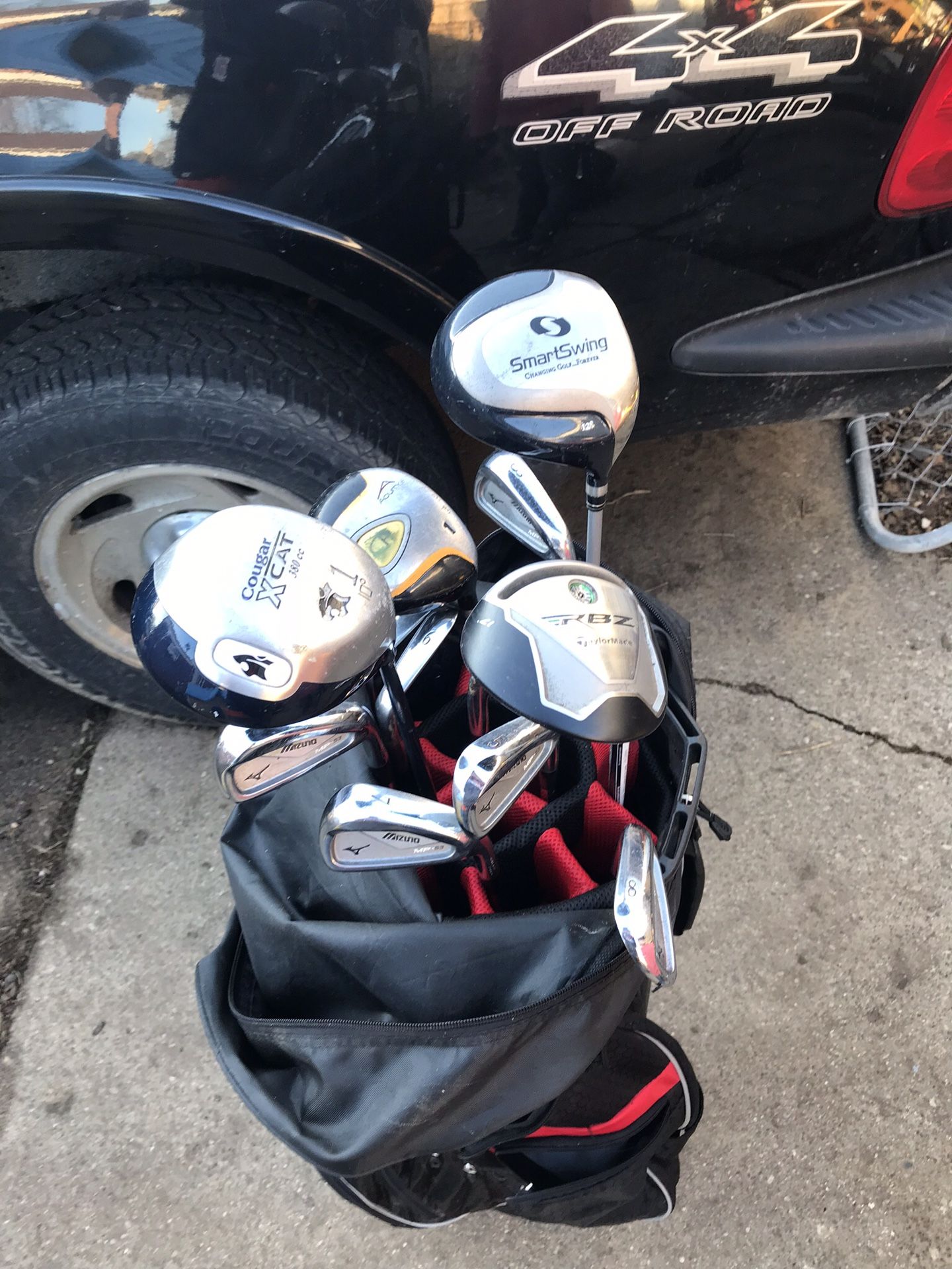 Mizuno morning 53 Irons RBZ taylor made hybrid 3