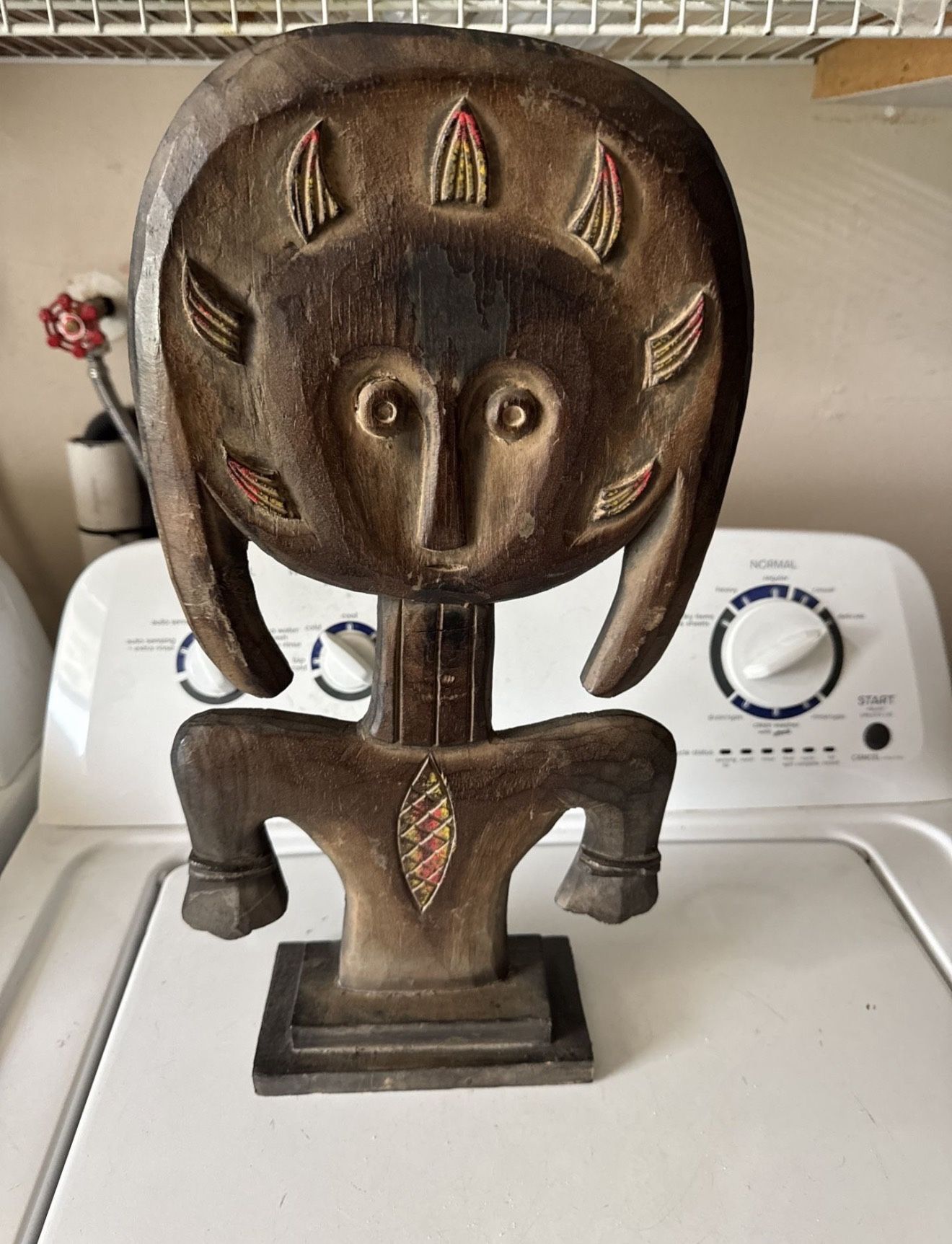 Inca Wood Statue God