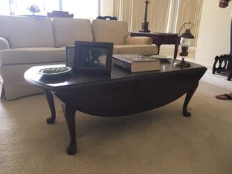 Coffee table queen side folding coffee table solid wood