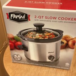 Parini Slow Cooker 2 Qt New