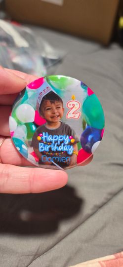 2 1/4 inch: Custom buttons, mirrors, and magnet/bottle openers