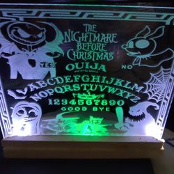 Jack Skellington Ouija Board Led Custom Lamp 