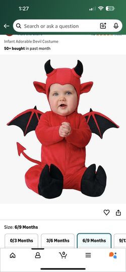 6-9 Months Devil Baby Costume