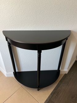 Standard Half Moon Wood Console Table $20