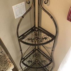 $69 Fleur Des Lis shelf with a matching curtain rod