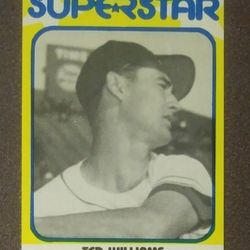 1980 Superstar Ted Williams Boston Red Sox #25 Hall Of Fame HOF Baseball Card Vintage Collectible Sports MLB Special