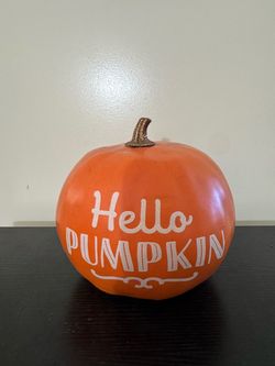 Hello Pumpkin Decorative Foam Pumpkin