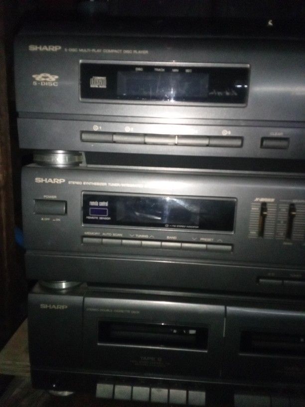 SHARP Stereo Integrated (CD,Tape And Radio With EQ)