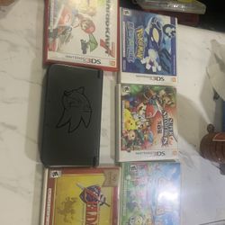 New Nintendo 3Ds Xl, 8 Games  And 2 Chargers 