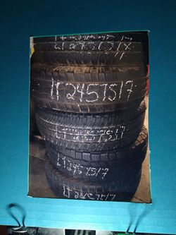 TIRE LT 245 75 17Each Installed ELMOFLES