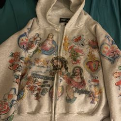 Zip Up Jesus Hoodie
