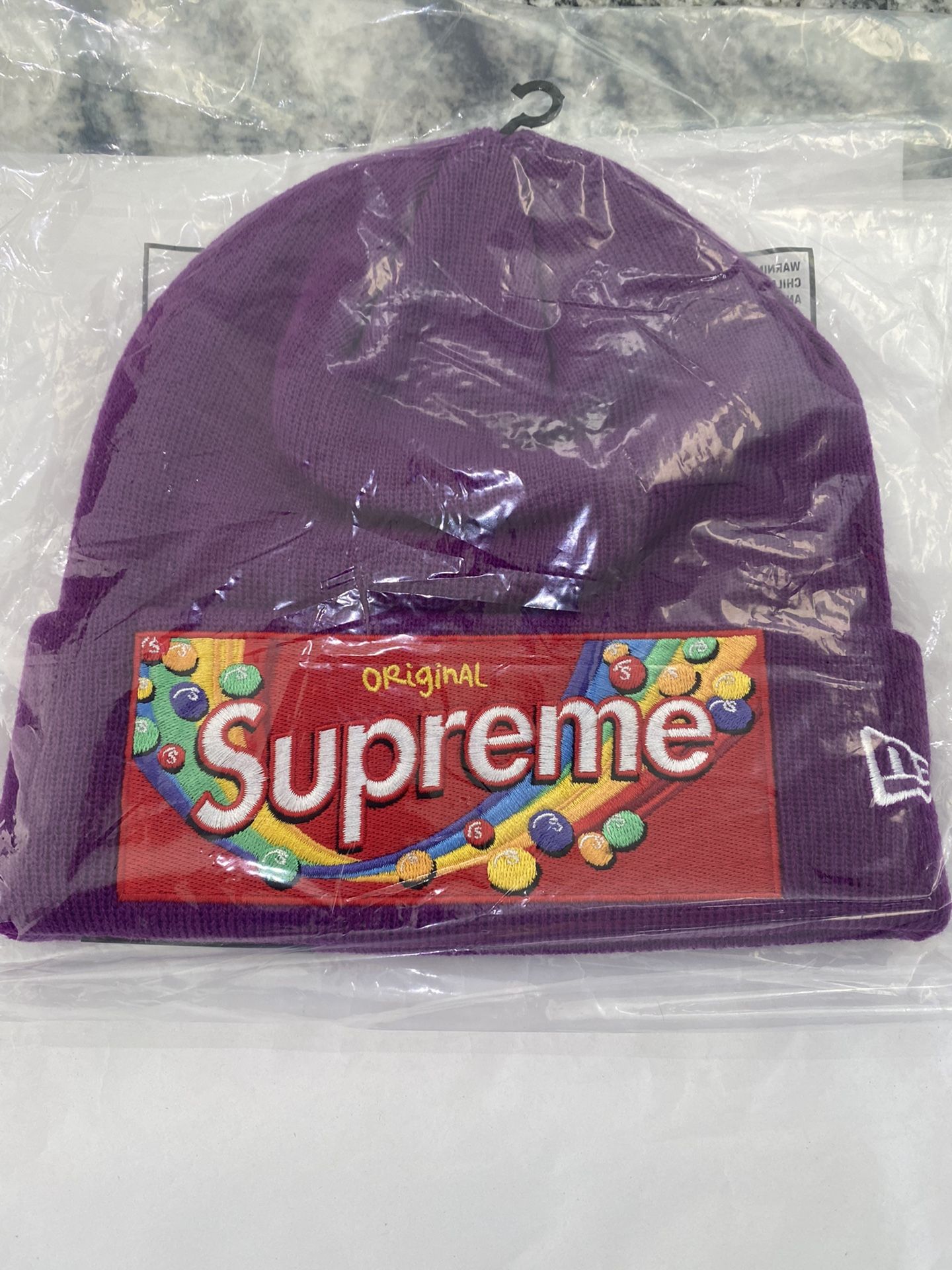 Supreme Skittles Beanie Purple