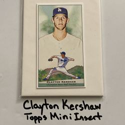 Clayton Kershaw Los Angeles Dodgers All-Star Pitcher Topps Short Print Insert Mini Card. 