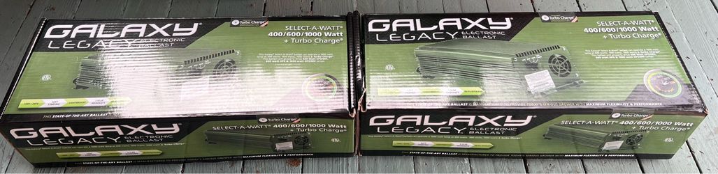 Set of 2 Galaxy Legacy Select-a-watt Electronic Ballast 1000w/750w/600w Turbo