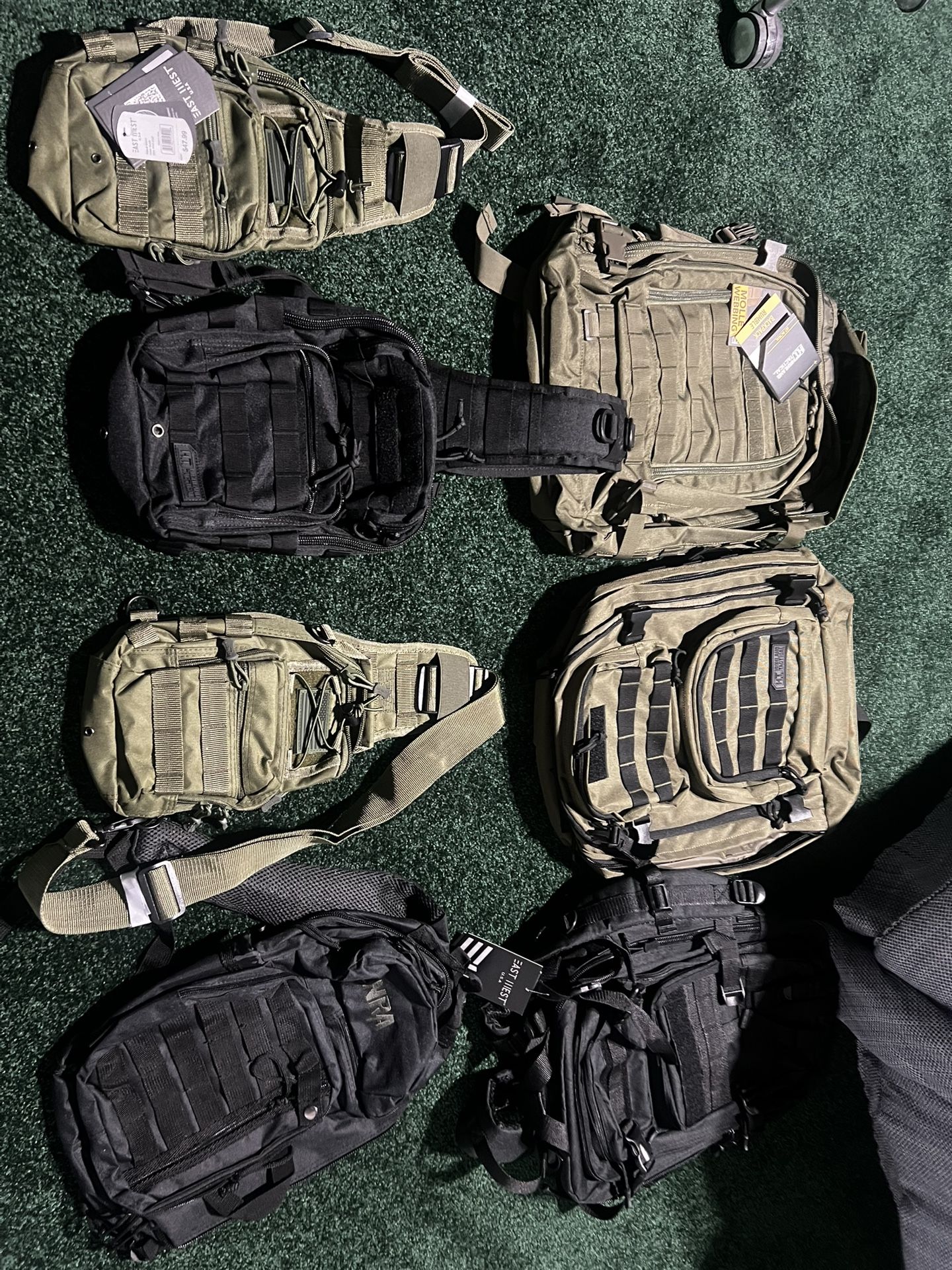 Backpacks, recon bags, New, lightweight and sturdy, $49 each