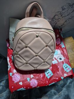 Pink And Gold Mini Backpack