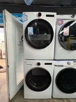 LG washer and dryer (stacking kit sold separately)