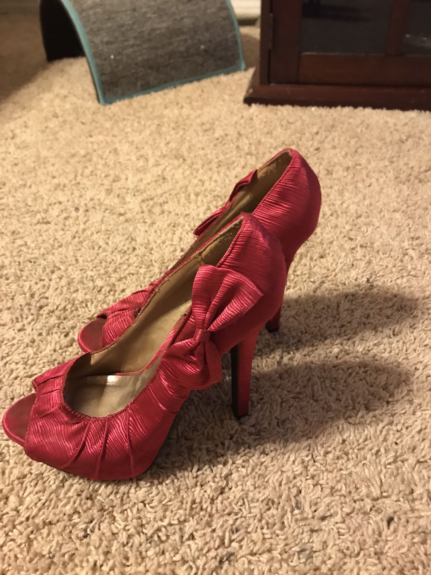 Pink Bow Heels 