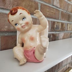 Vintage Rueben Baby ABC Block Planter
