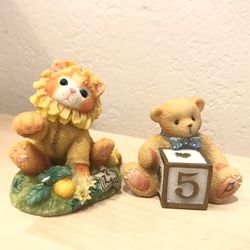 Cherished Teddies Cat And Teddy Collection