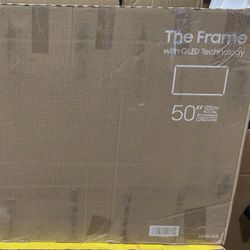 SAMSUNG 50-Inch Class QLED 4K LS03D The Frame Series Quantum HDR Smart TV w/ Dolby Atmos, Art Mode, Anti-Reflection, Customizable Frame