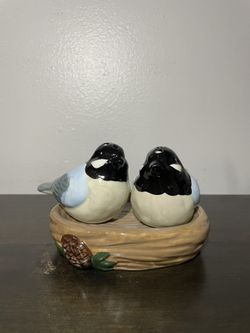 Blue Birds Salt & Pepper Set Winter/Christmas 