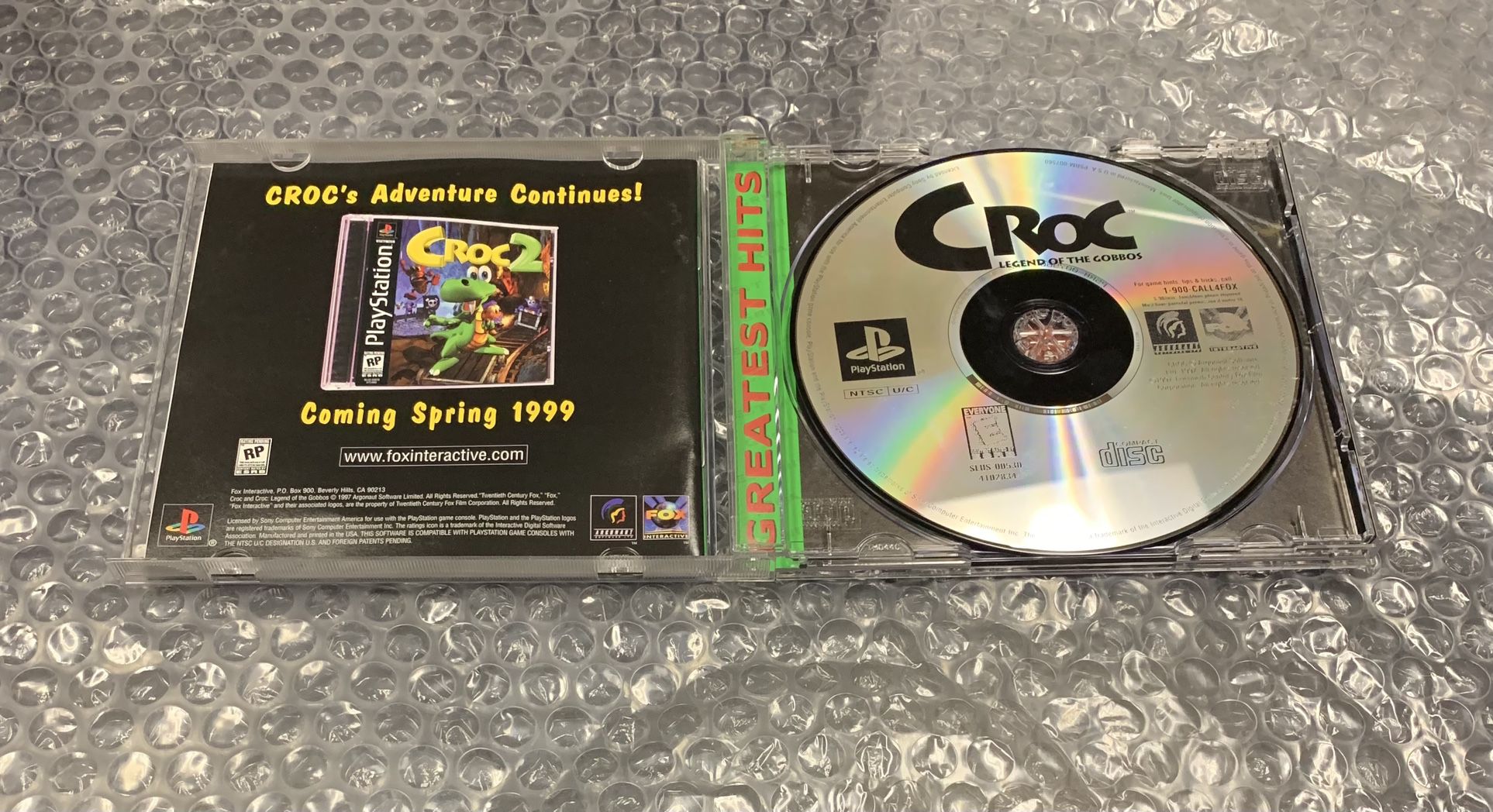 Croc: Legend Of Gobbos Playstation 1 PS1 Game For Sale