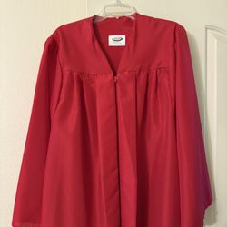 Red Mt. Carmel High School Graduation Gown Brand: Jostens