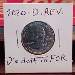 Washington Error 2020-D, Die dent.